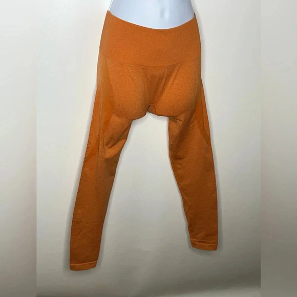 Nvgtn orange yoga athletic leggings sz small compression - Picture 1 of 3